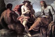 PALMA GIOVANE Apollo and Marsyas (1)a sg oil painting on canvas